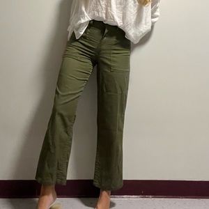 Reformation green army pants